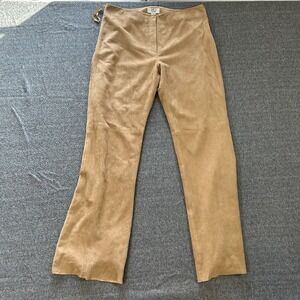 VS2 by Vakko Mid Rise‎ Raw Hem Goat Suede Women's Size 10 Vintage Pants Boot Cut